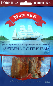 Рыба сушеная Путассу с перцем Морские, 36 г