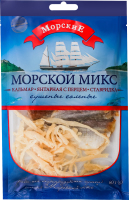 Рыба сушеная Микс морепродуктов Морские, 60 г