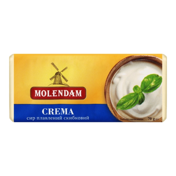 Cыр плавленый 45% Crema Molendam, 70г
