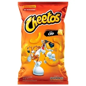Палочки кукурузные со вкусом сыра Cheetos, 90 г