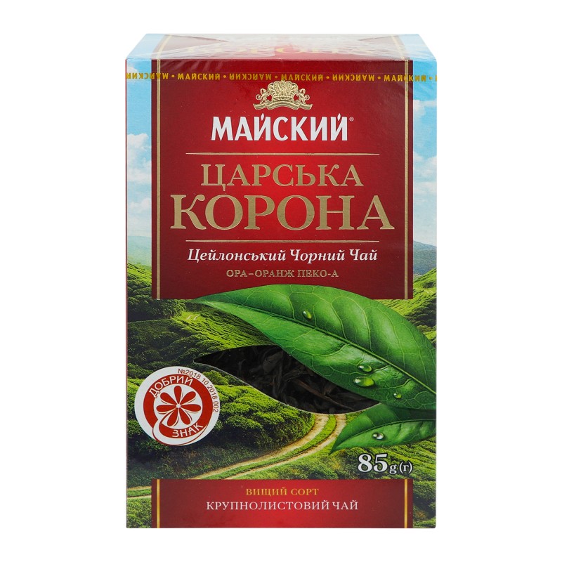 Чай черный листовой Царская корона Майский, 85 г