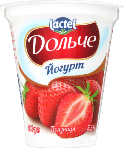 Йогурт 3.2% Клубника Дольче, 280 г