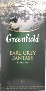 Чай черный пакетированный Greenfield Earl Grey Fantasy, 2 г*25 пак.