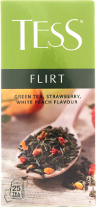 Чай зеленый пакетированный Tess Flirt, 1.5г*25 пак.