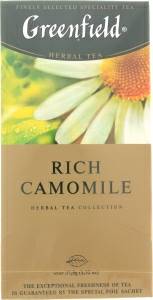 Чай травяной пакетированный Greenfield Rich Camomile, 1.5 г*25 пак.