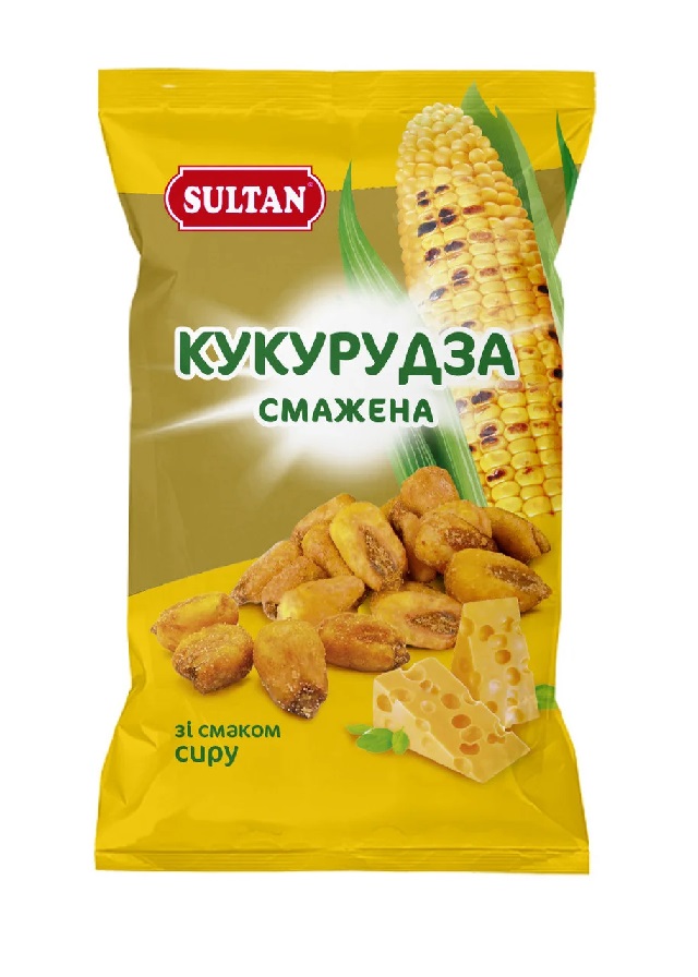 Кукуруза жареная со вкусом сыра Султан, 500 г