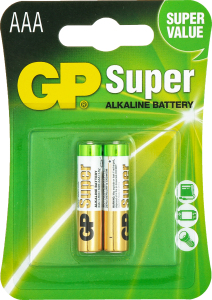 Батарейки ААА GP, 2 шт/уп.