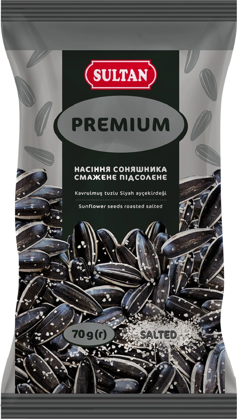 Семечки жареные солёные полосатые Премиум Султан, 70 г