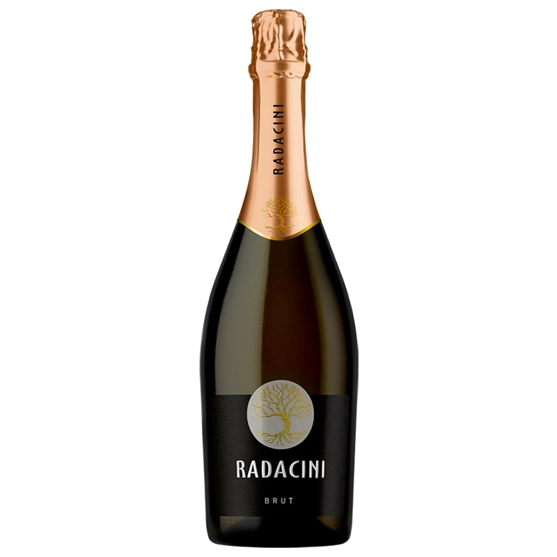 Вино игристое белое брют 12% Radacini Brut, 0.75 л