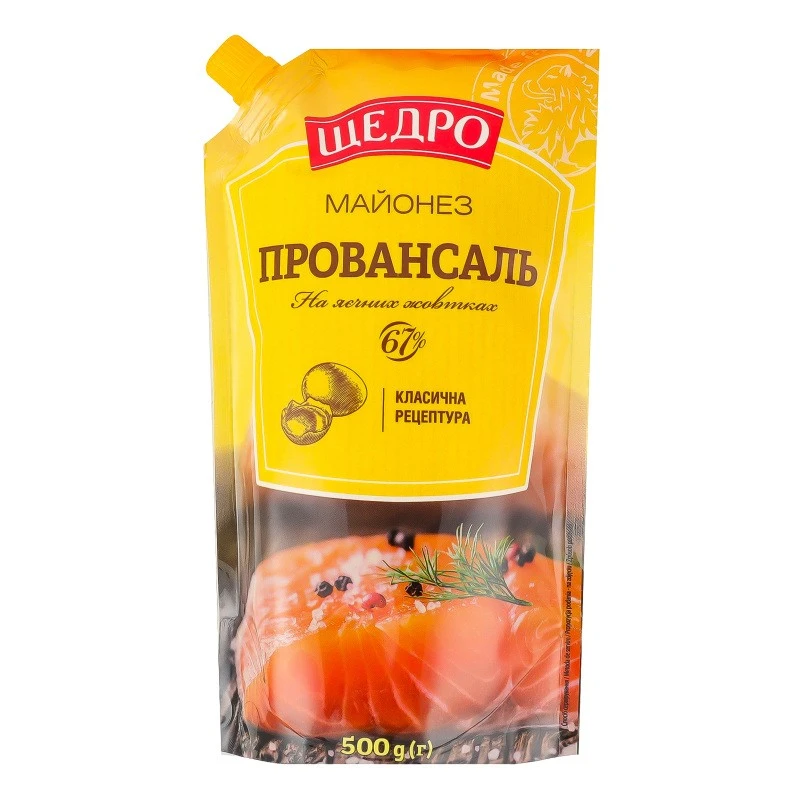 Майонез 67% Провансаль Щедро, 500 г