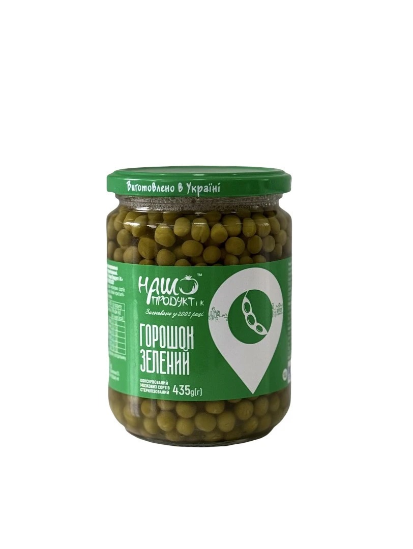 Горошек зеленый консервированный Наш продукт и К, 435г