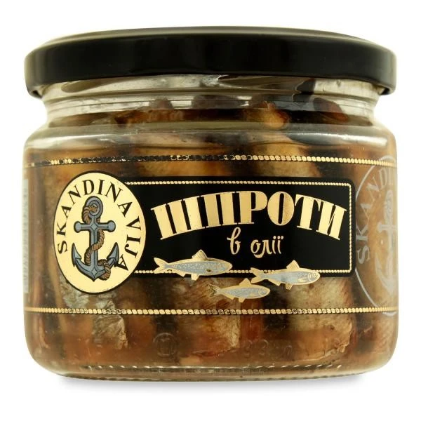 Консервированные шпроты в масле в масле Скандинавия, 250 г