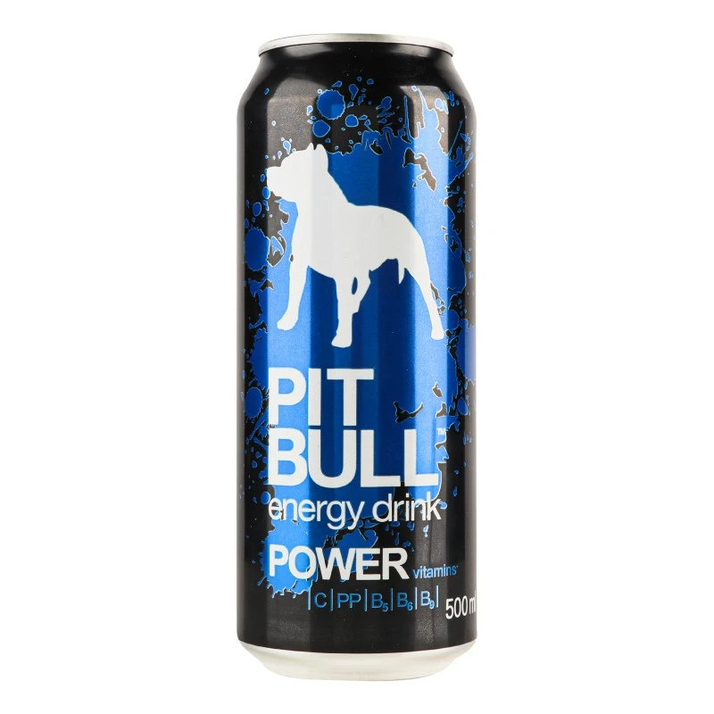 Напиток энергетический б/а газированный ж/б Power Pit Bull, 0.25 л