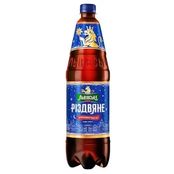 Пиво темное Рождественское Львовское, 1.12 л