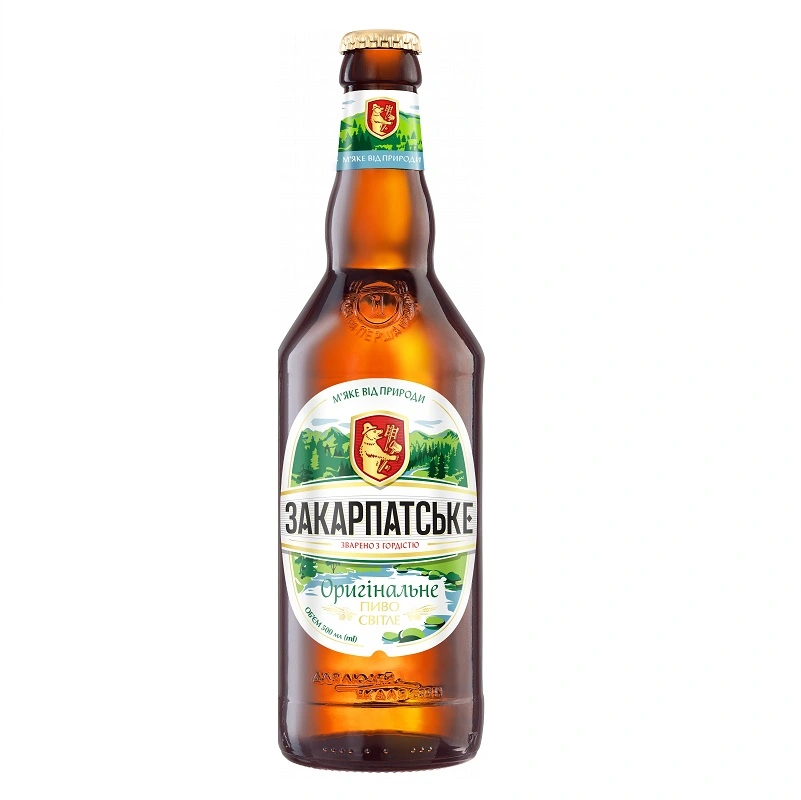 Пиво светлое Оригинальное Закарпатское, 0.5 л