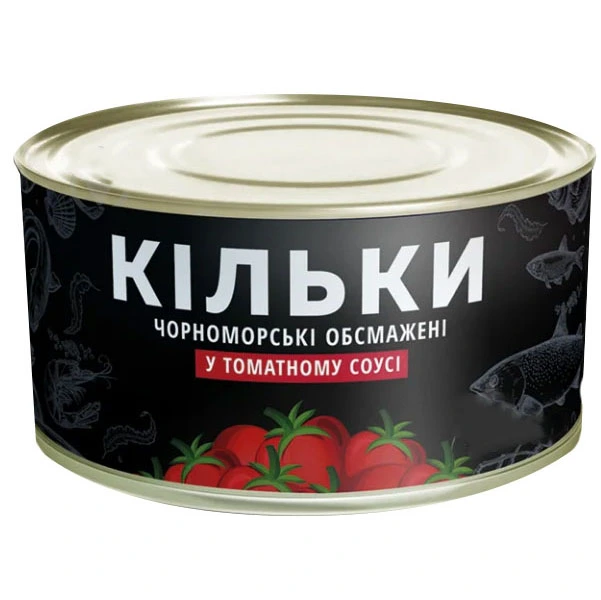 Консервированная килька в томатном соусе Рыбная Затока, 240 г