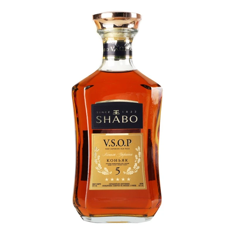Коньяк 5 звезд VSOP Shabo, 0.5 л
