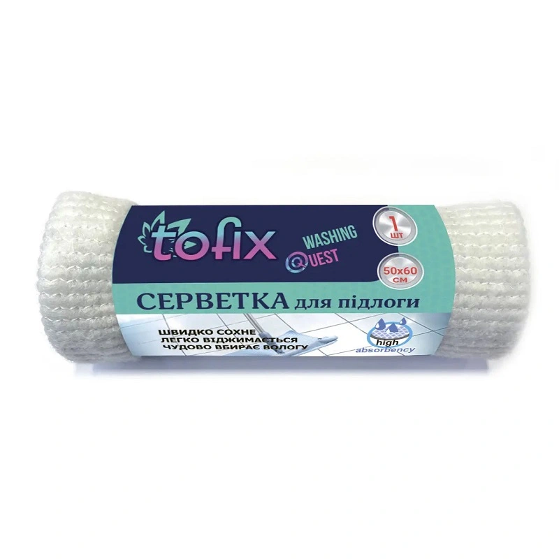 Салфетка для пола 50*60 см Tofix, шт