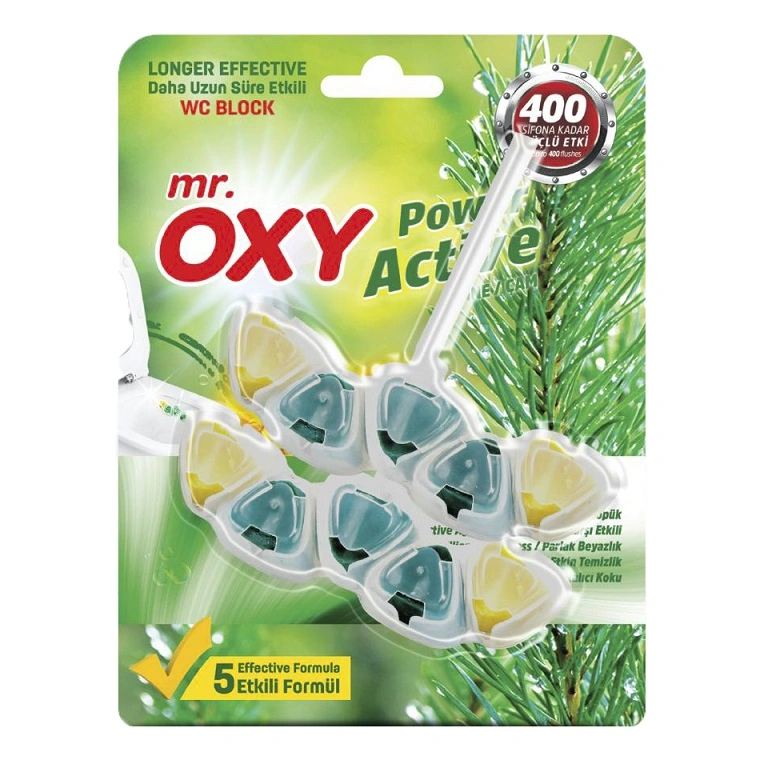 Блок для очистки унитаза с ароматом хвои Mr.Oxy, 2 шт/уп.