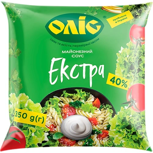 Майонезный соус 40% экстра Олис, 350г