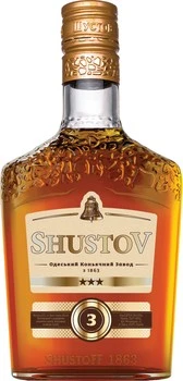 Напиток спиртной 3 звезды Золотая коллекция Shustoff, 0.25 л