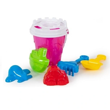 Набор детский песочный 6 лопатка + грабли + пасочки арт.1274 Bamsic, шт