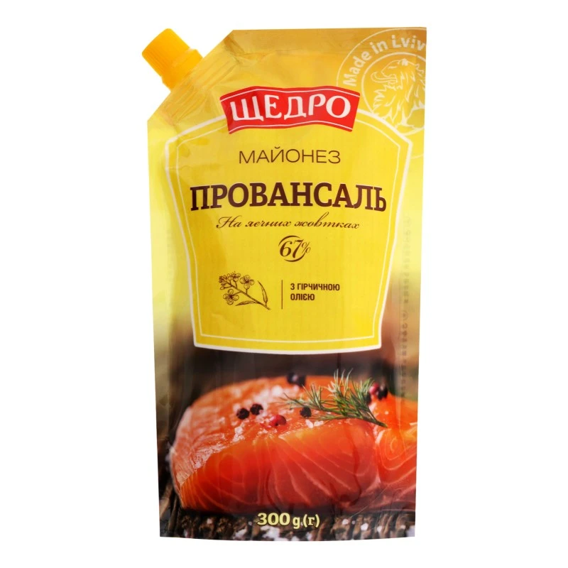 Майонез 67% Провансаль Щедро, 300 г