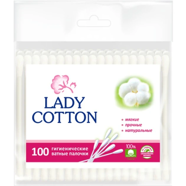Ватные палочки Lady Cotton, 100 шт./уп.