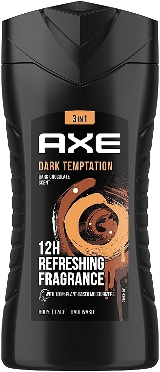 Гель для душа  3в1 Dark Temptation Axe, 250 мл