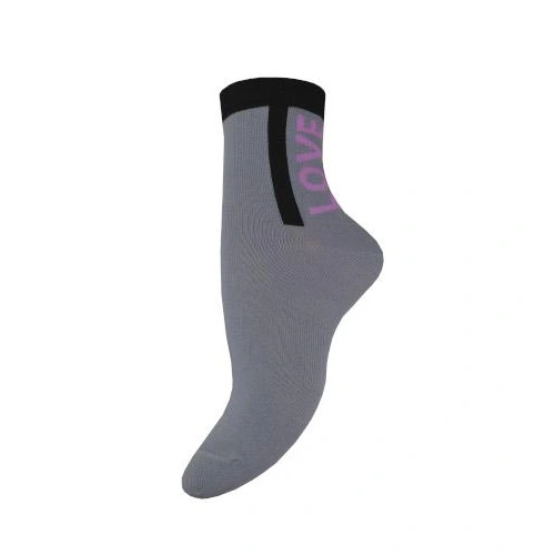 Носки женские серебро меланж 5601 р.23-25, Легка Хода