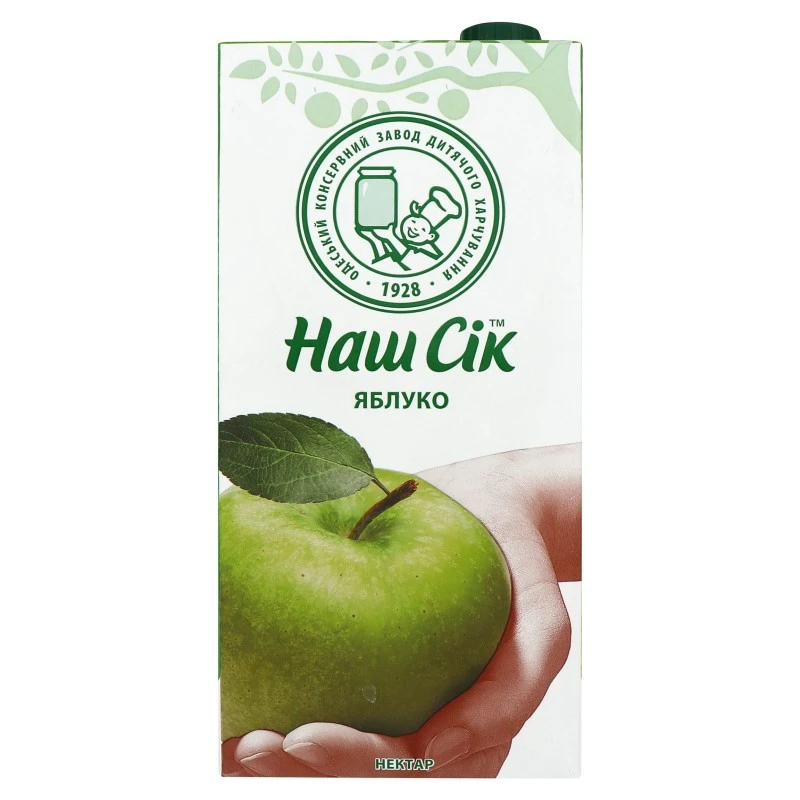 Нектар Яблоко Наш Сок, 1.93 л