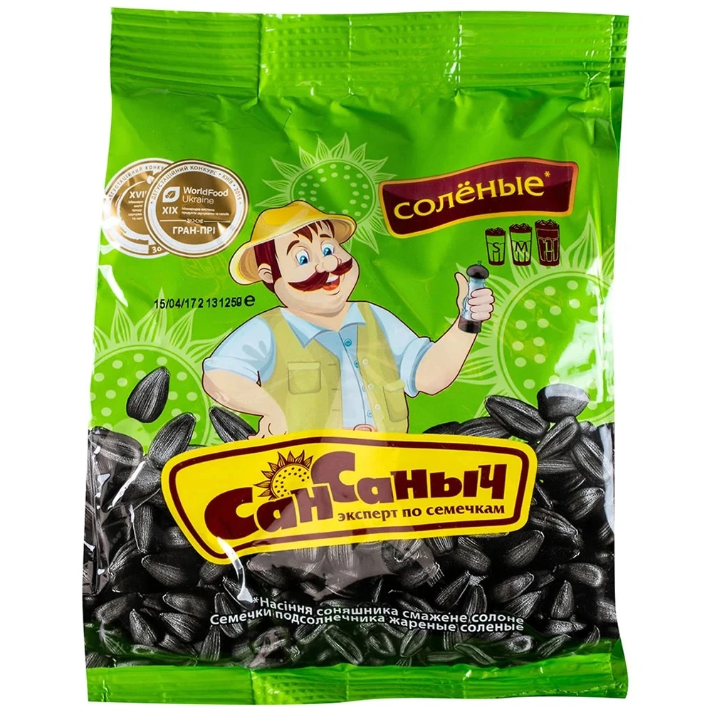 Семечки жареные солёные Сан Саныч, 155 г