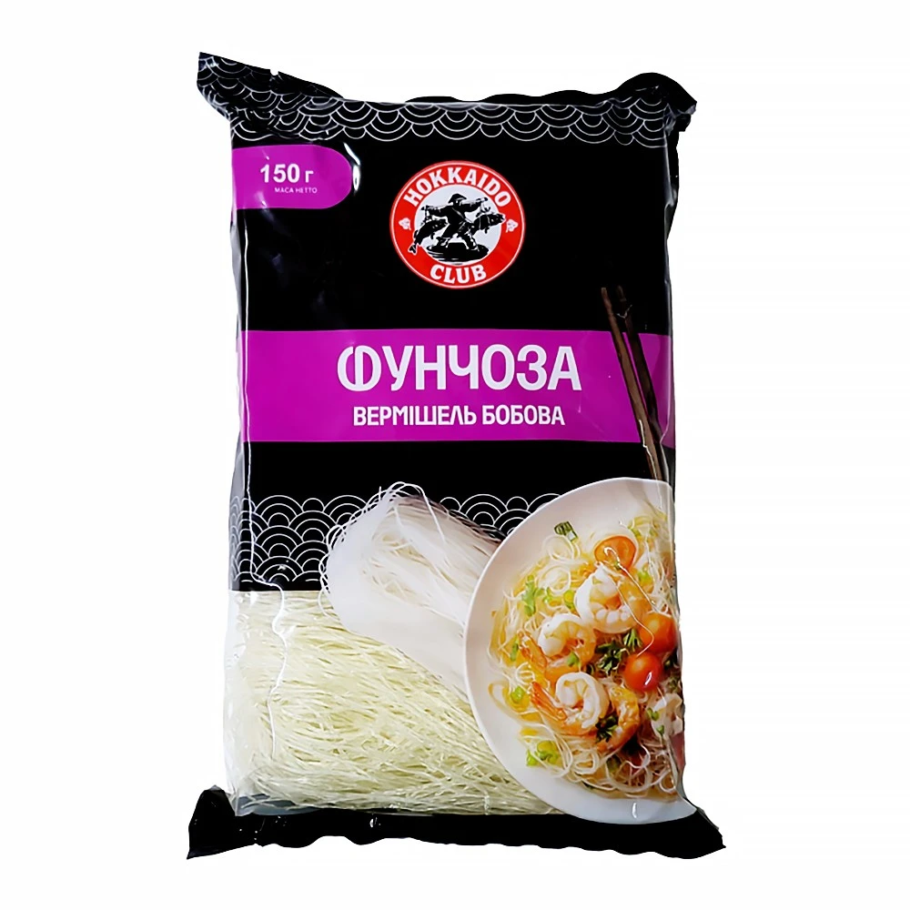 Вермишель Фунчоза Hokkaido club, м/у 150 г