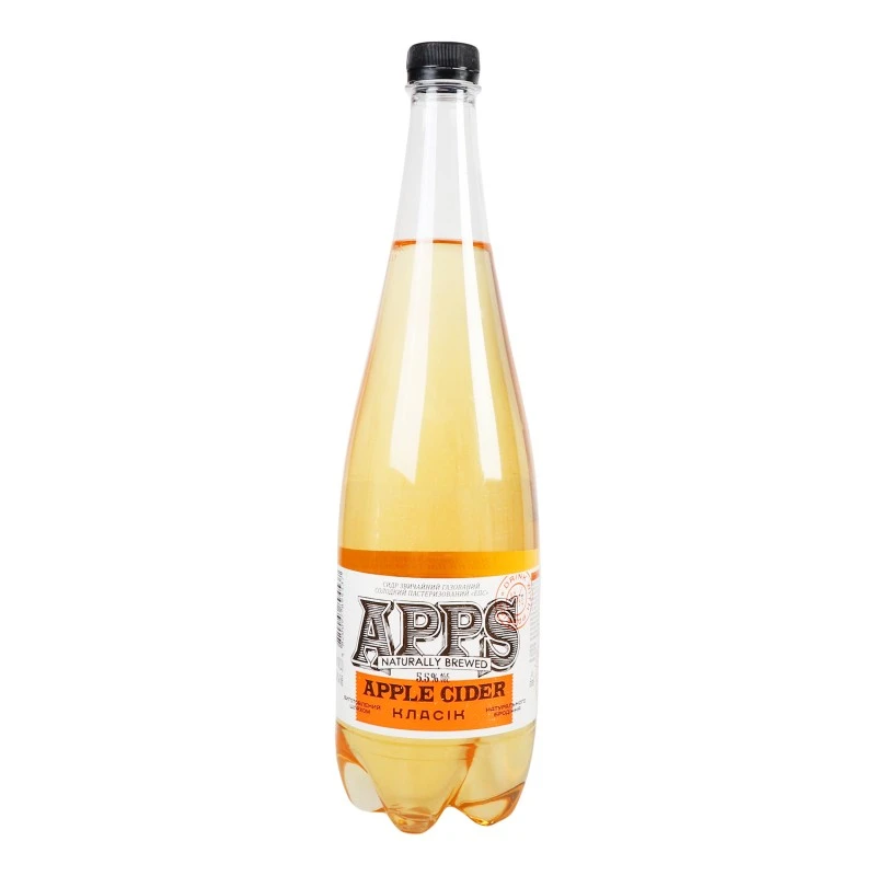 Сидр сладкий газированный Классик Apple Apps, 1 л