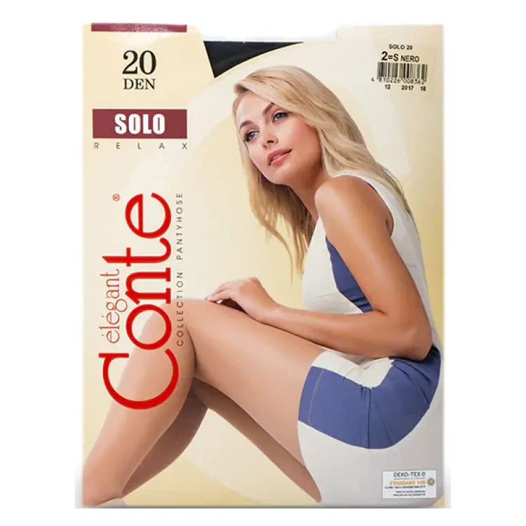 Колготки Solo 20 den Nero Conte Elegant, р.3
