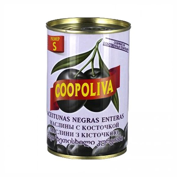 Маслины с косточками Coopoliva, 314 мл