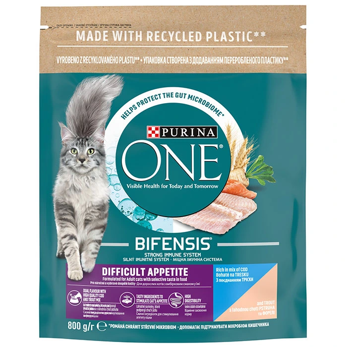 Корм для котов Difficult Appetite Purina One, 800 г