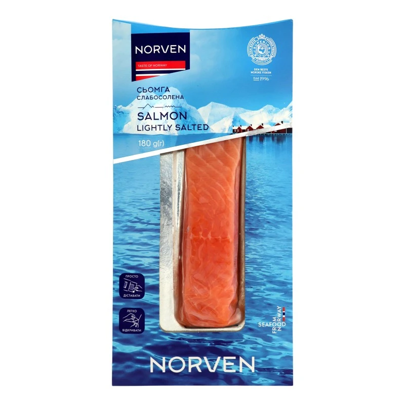 Филе семги слабосоленое Norven, 180 г