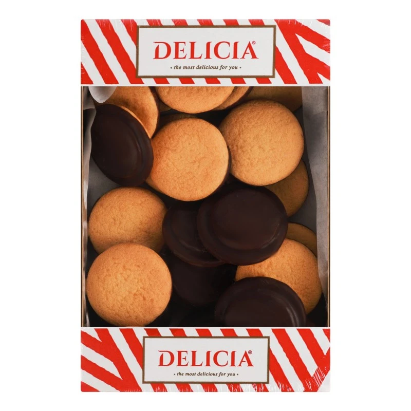 Печенье со вкусом вишни Delicia, 300 г