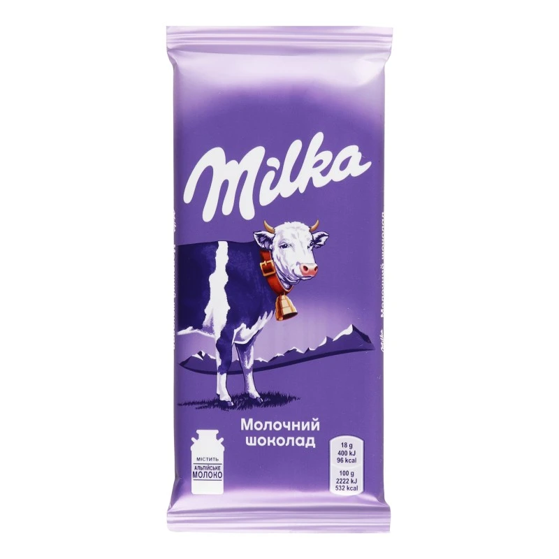 Шоколад молочный Милка, 90 г