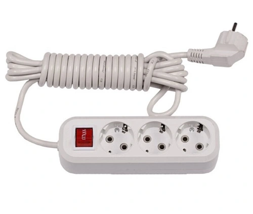 Удлинитель 3 м 3 разъема Luxel, 1 шт/уп.