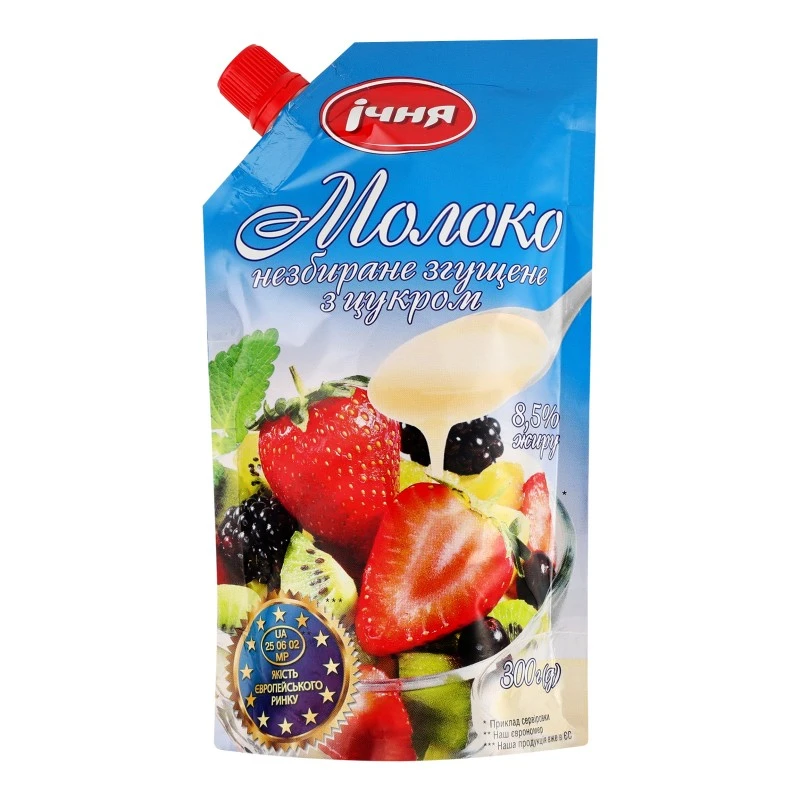 Молоко незбране згущене з цукром 8,5% Ичня, 300г