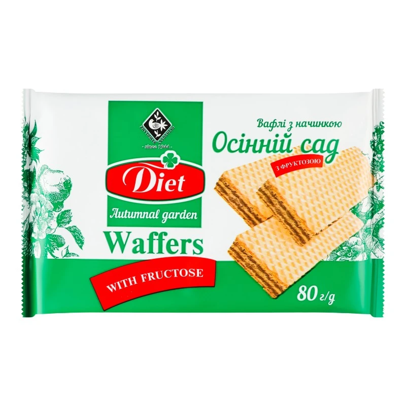 Вафли Осенний сад Житомирські Ласощі, 80 г