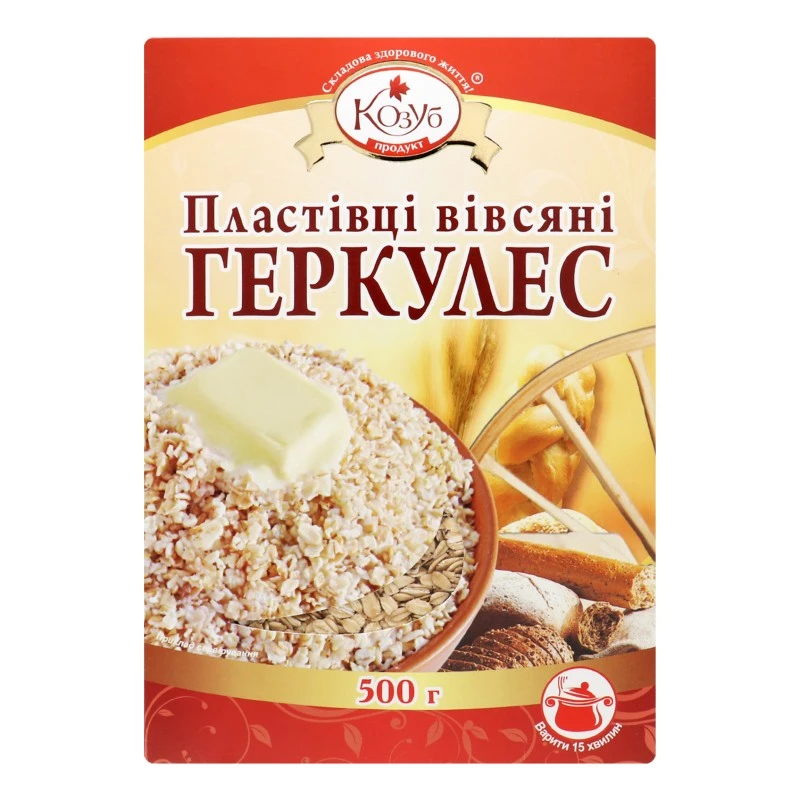 Хлопья овсяные Геркулес Козуб, 500 г