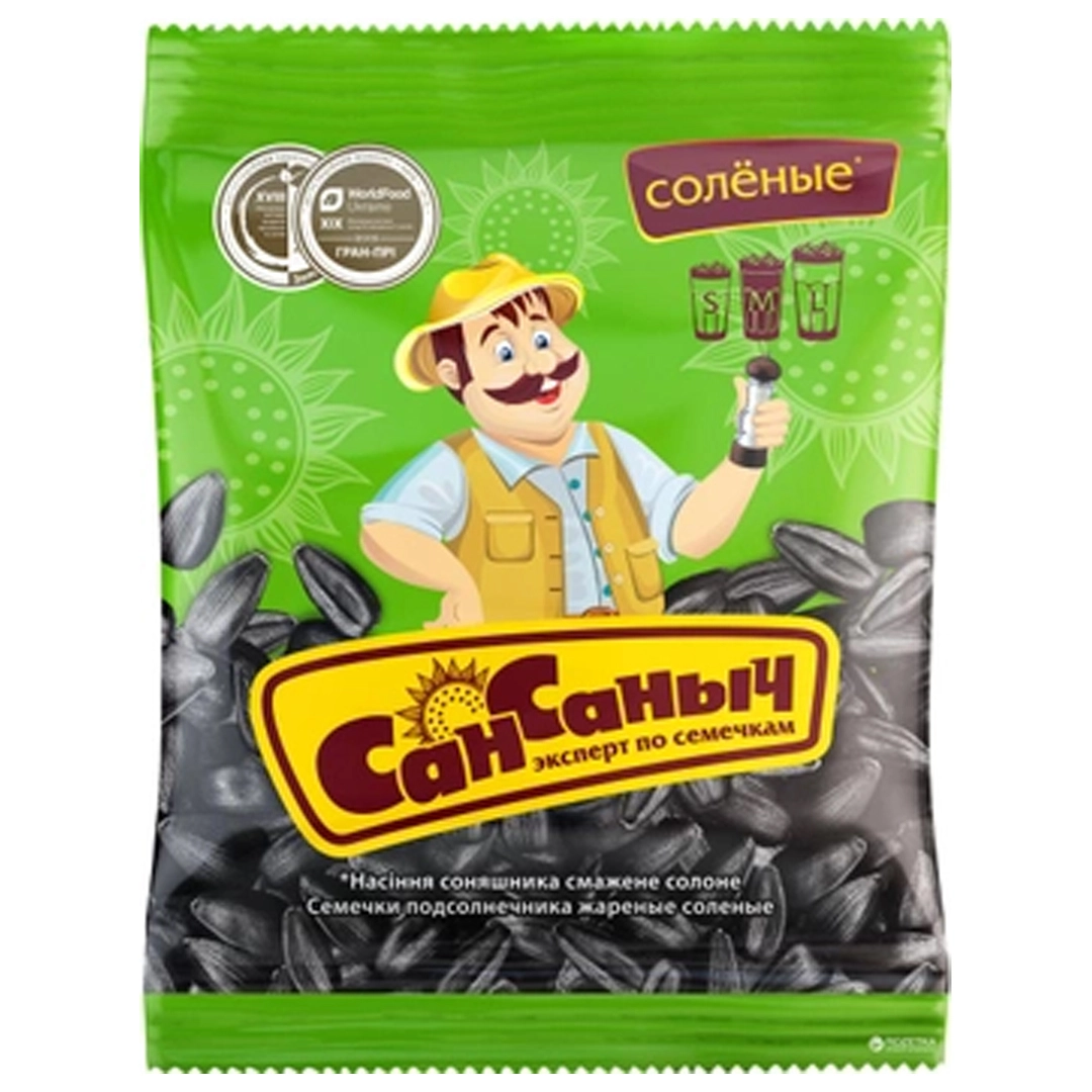 Семечки жареные солёные Сан Саныч, 70 г