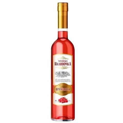 Вермут специальный красный ликерный Клюква Украинская наливочка, 0.5 л