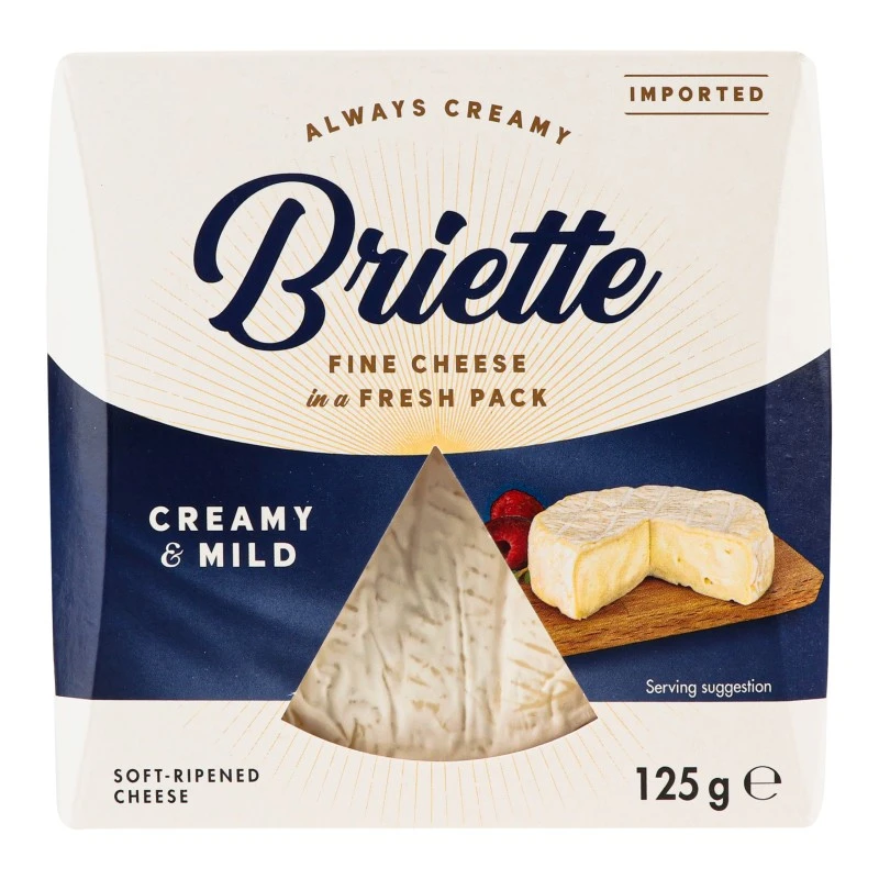 Сыр 60% мягкий Creamy&amp;Mild Briette, 125г