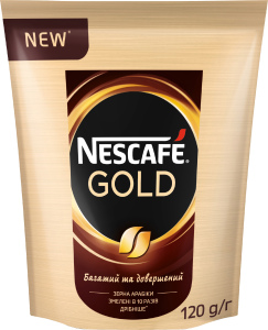 Кофе растворимый Nescafe Gold, 120 г
