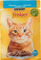 Корм для котов с лососем в соусе Фрискис, 85 г