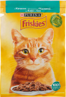 Корм для котов с уткой в соусе Фрискис, 85 г